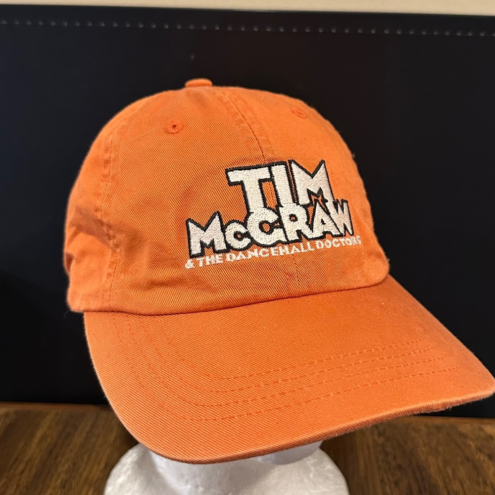 Tim McGraw Out Loud Summer Tour 2004 Hat Orange Concert Baseball Cap Mens OSFM